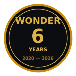 Wonder® 6th Anniversary Golden Seal